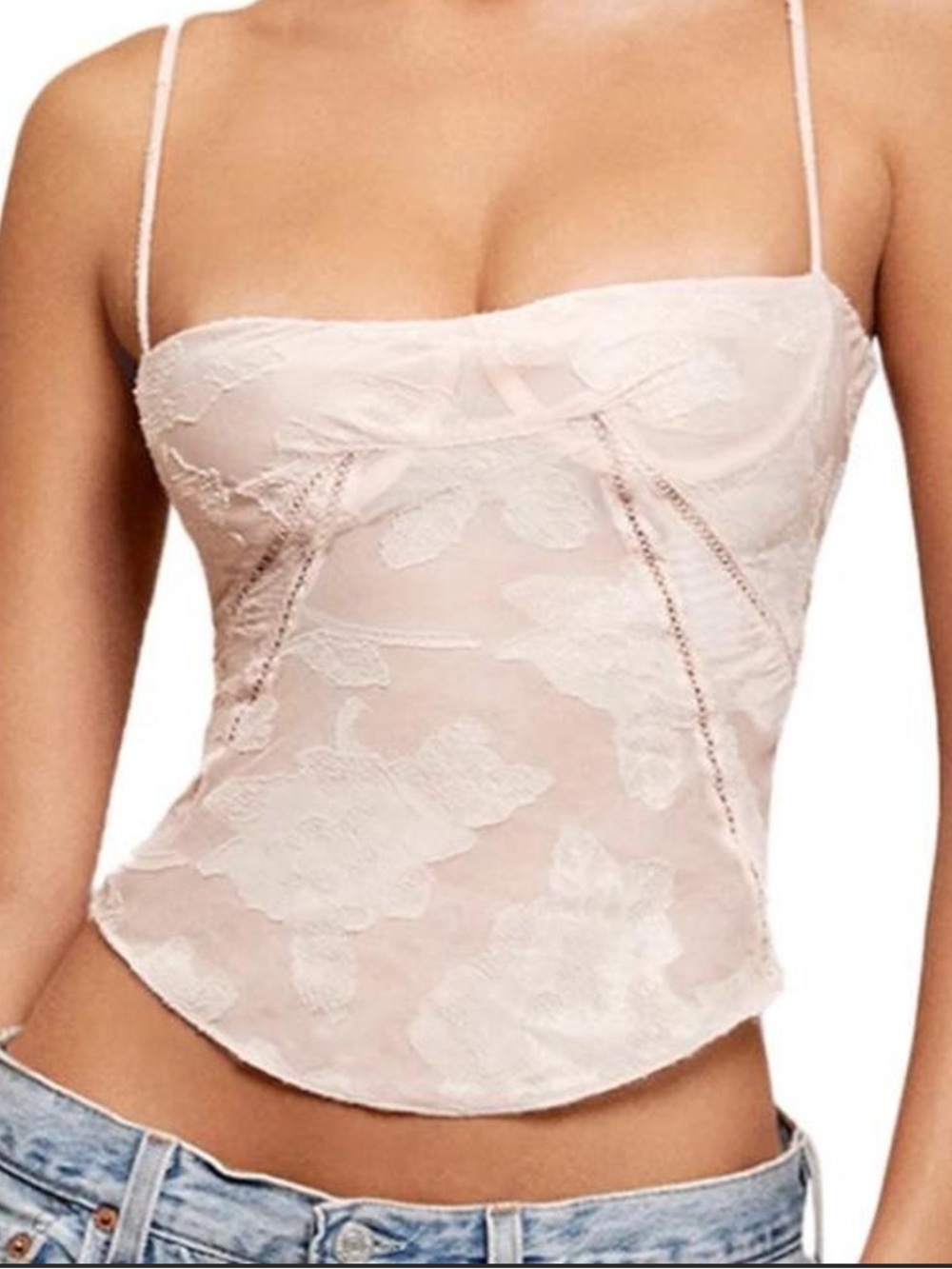 House of CB Pale Pink Lace Camisole